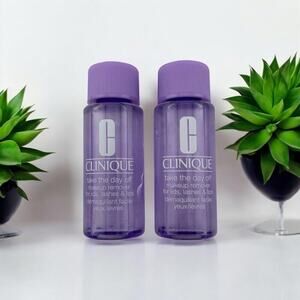 Clinique 2 bundle take the day off makeup remover for lids/lashes/lips 1.7 oz ea
